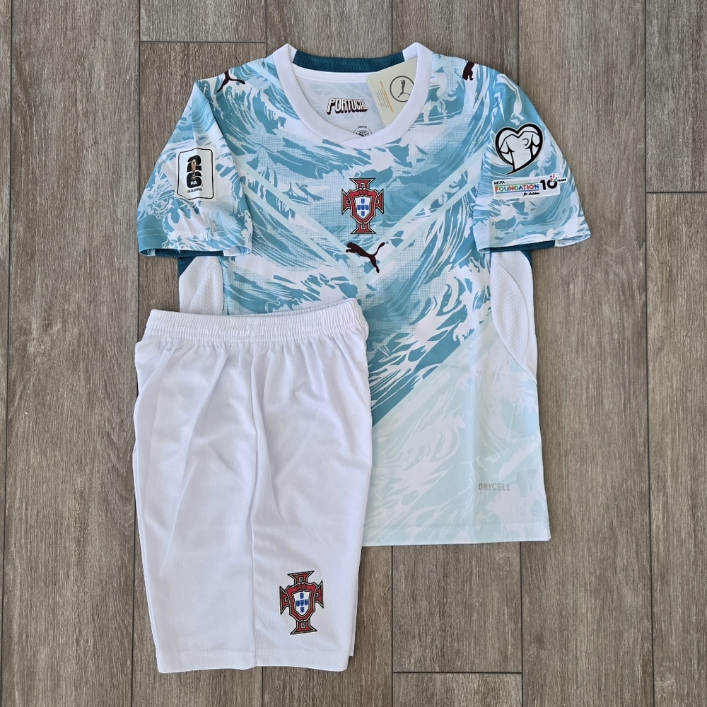 Portugal Away Team Boy Sports Set 2026 Season World Cup